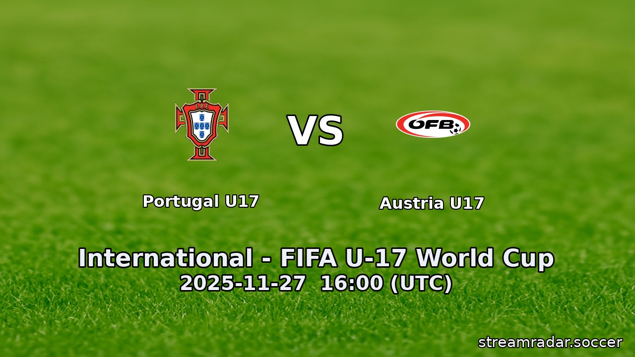 Portugal U17 vs Austria U17