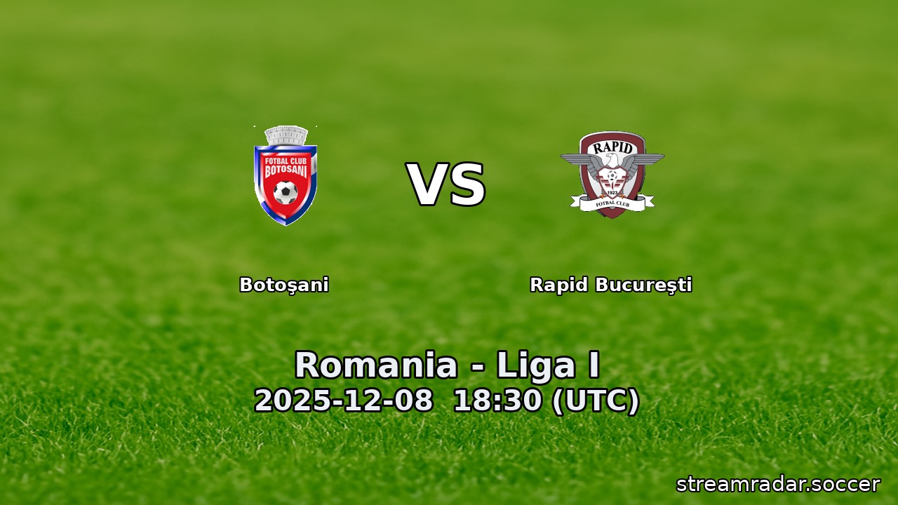 Botoşani vs Rapid Bucureşti