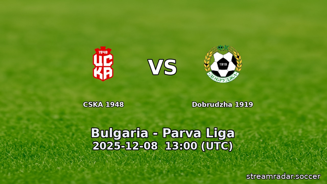 CSKA 1948 vs Dobrudzha 1919