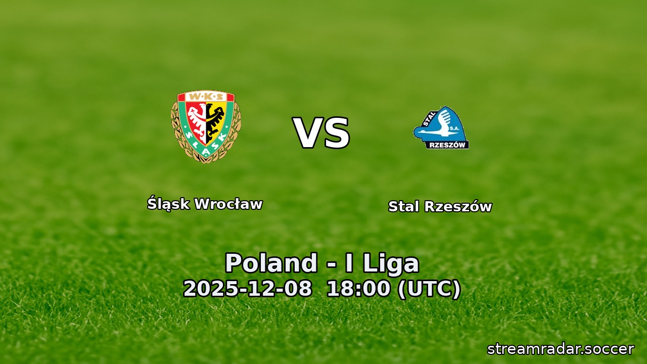 Śląsk Wrocław vs Stal Rzeszów