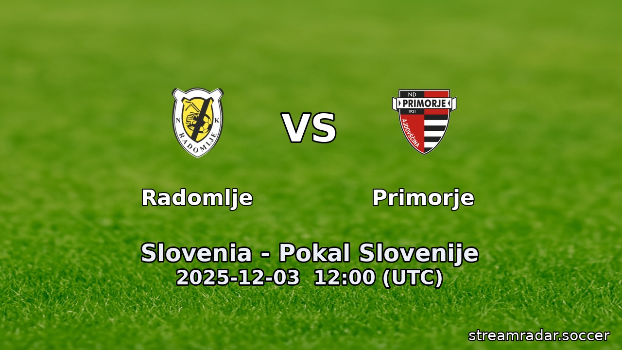 Radomlje vs Primorje