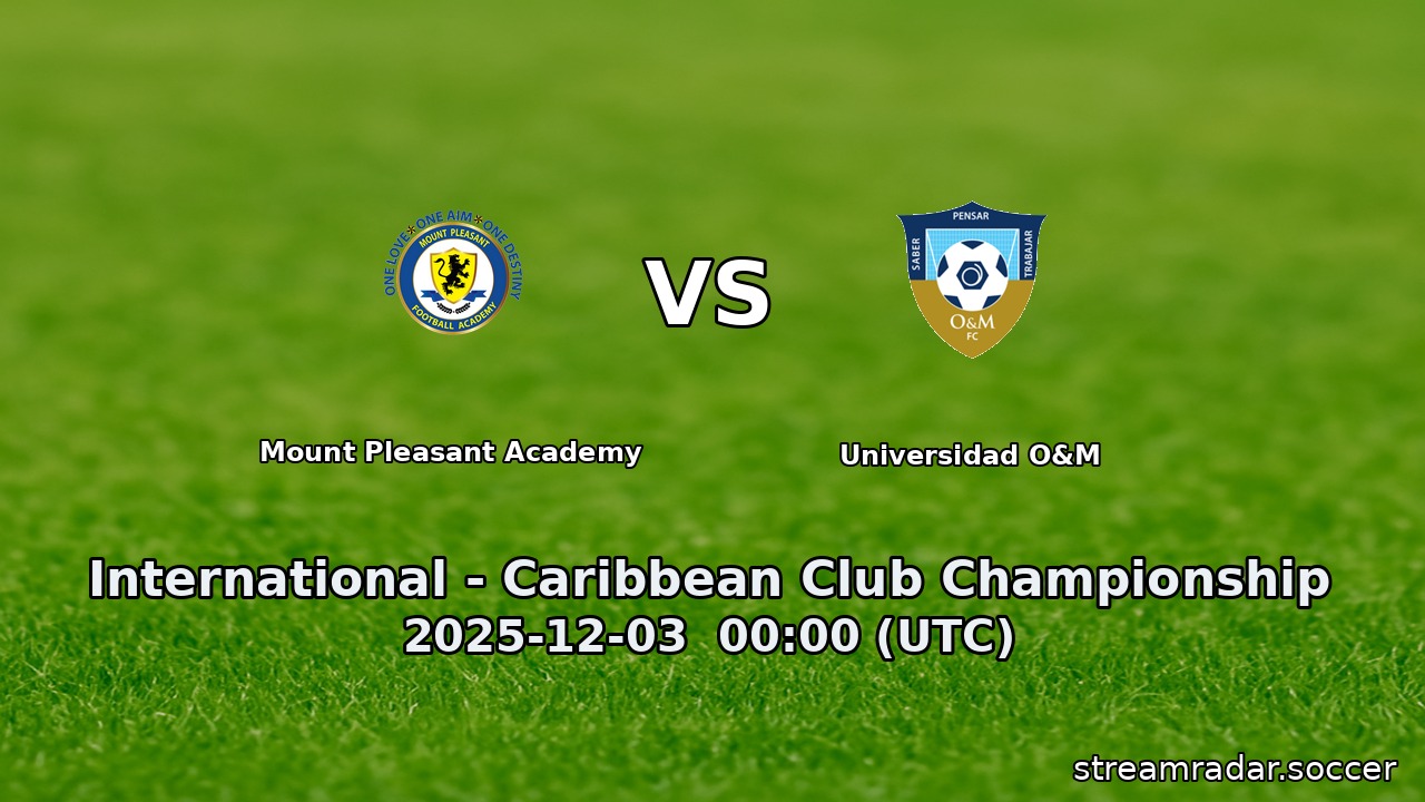 Mount Pleasant Academy vs Universidad O&M