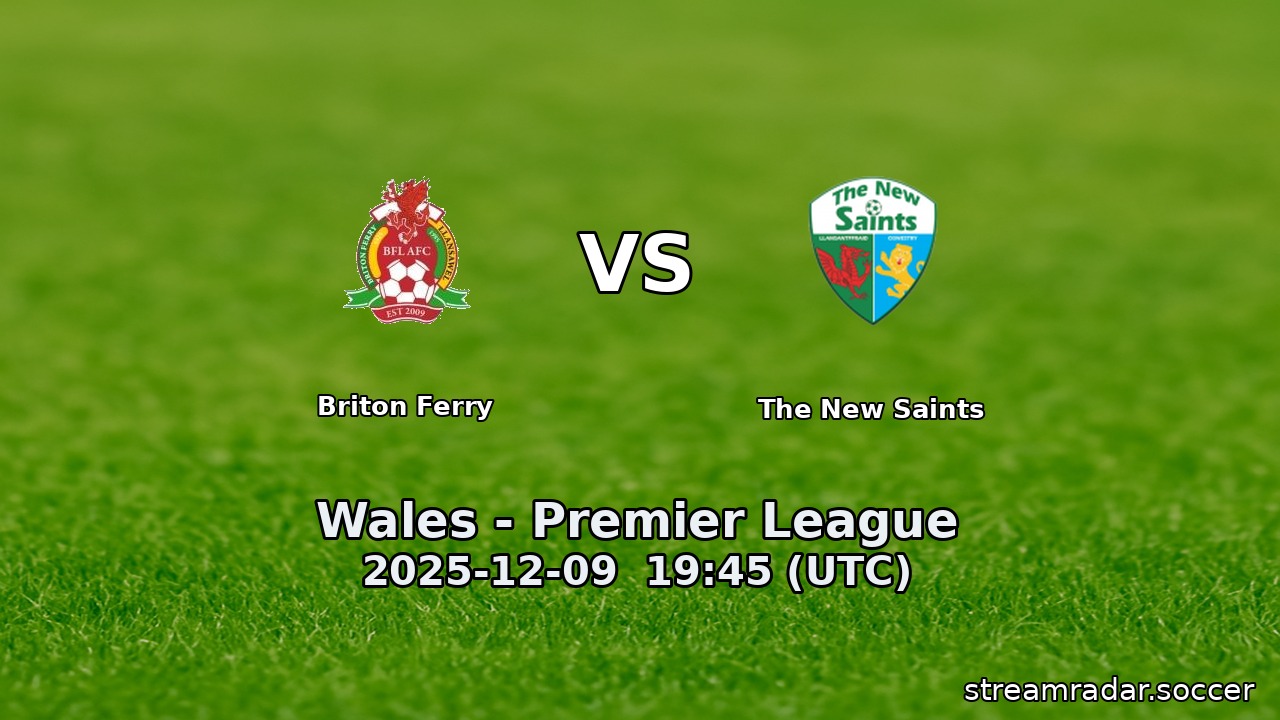 Briton Ferry vs The New Saints
