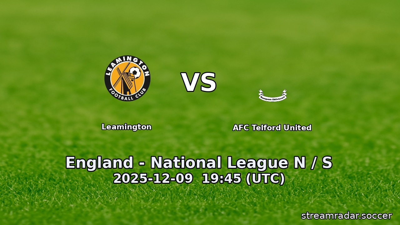 Leamington vs AFC Telford United
