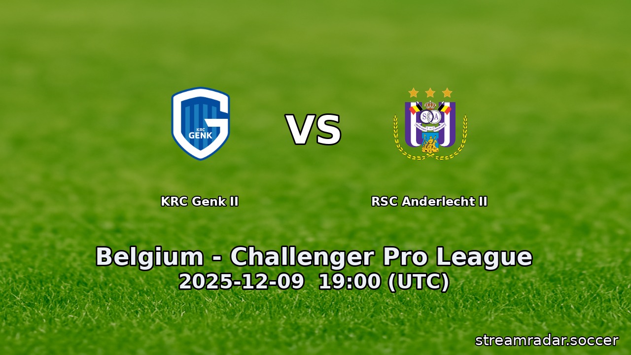 KRC Genk II vs RSC Anderlecht II