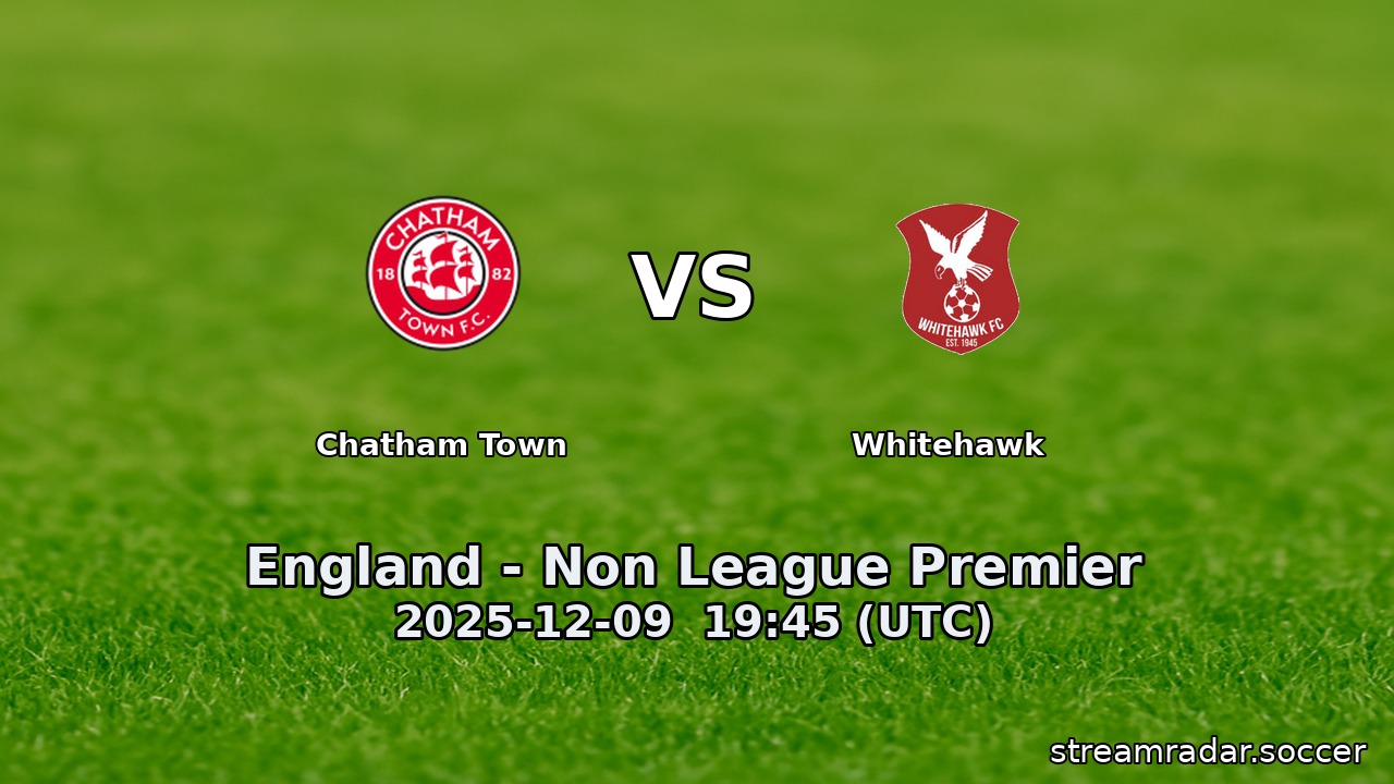 Chatham Town vs Whitehawk