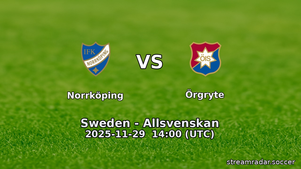 Norrköping vs Örgryte
