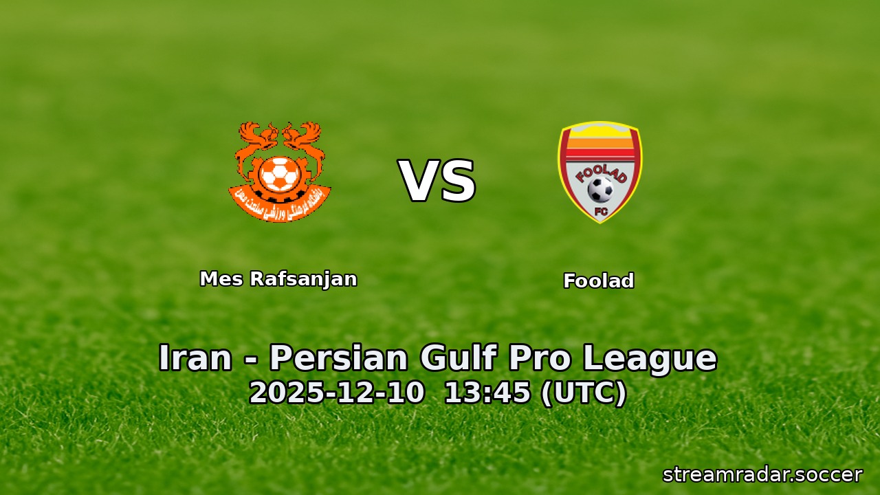 Mes Rafsanjan vs Foolad