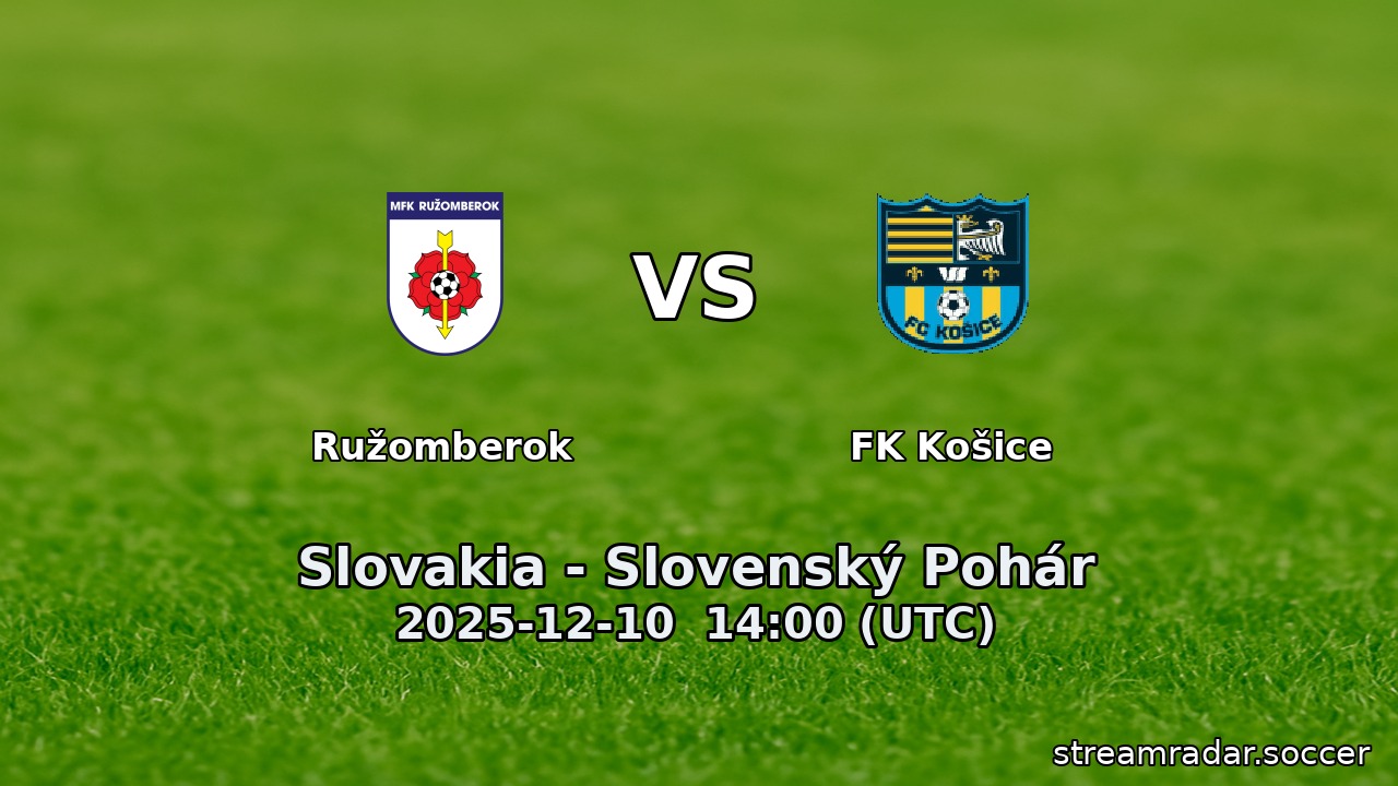 Ružomberok vs FK Košice