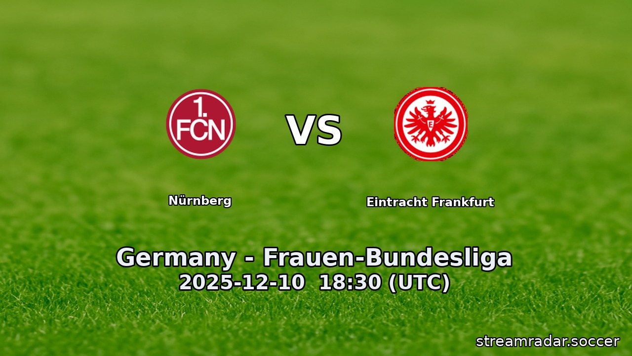 Nürnberg vs Eintracht Frankfurt