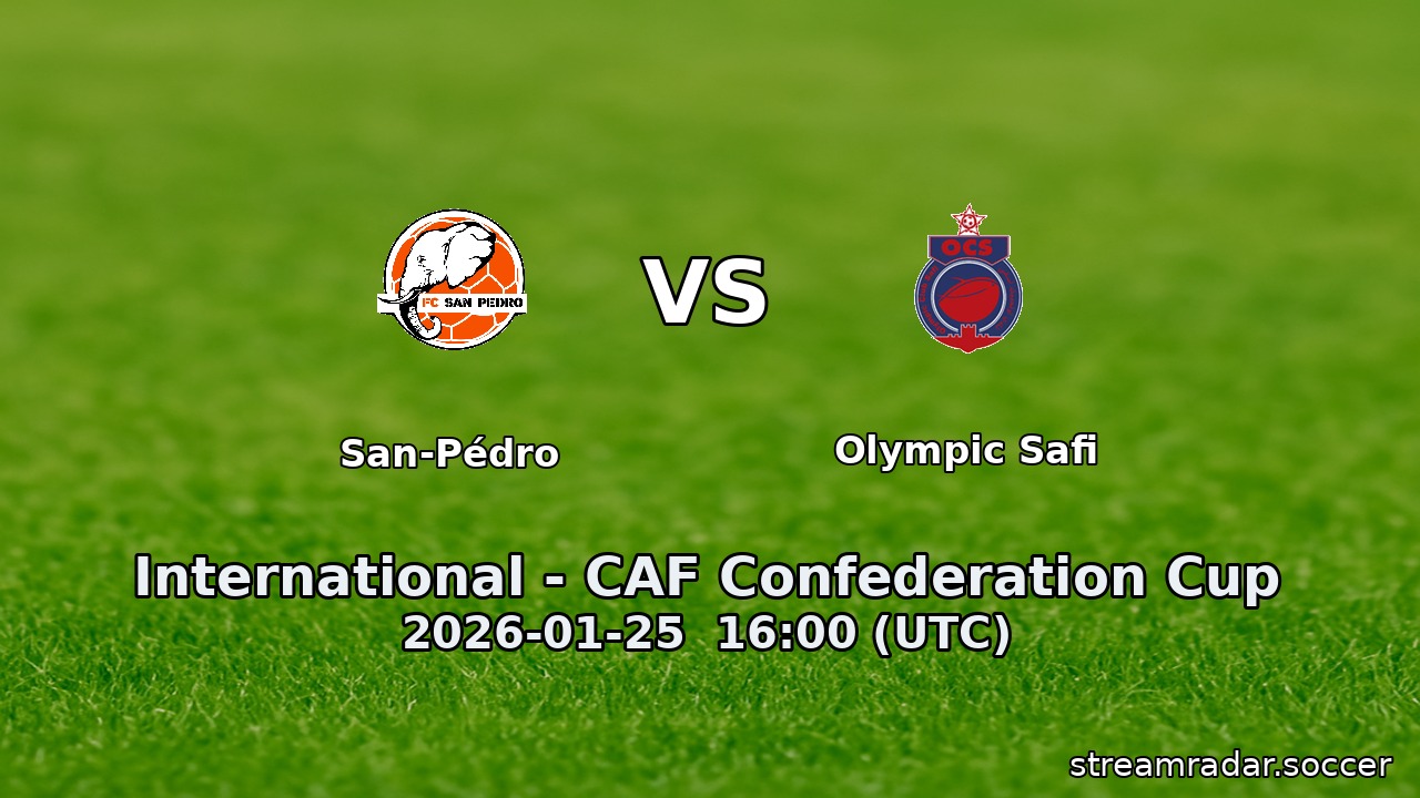 San-Pédro vs Olympic Safi