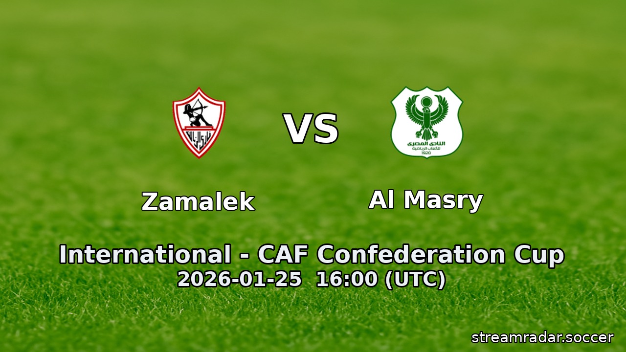 Zamalek vs Al Masry