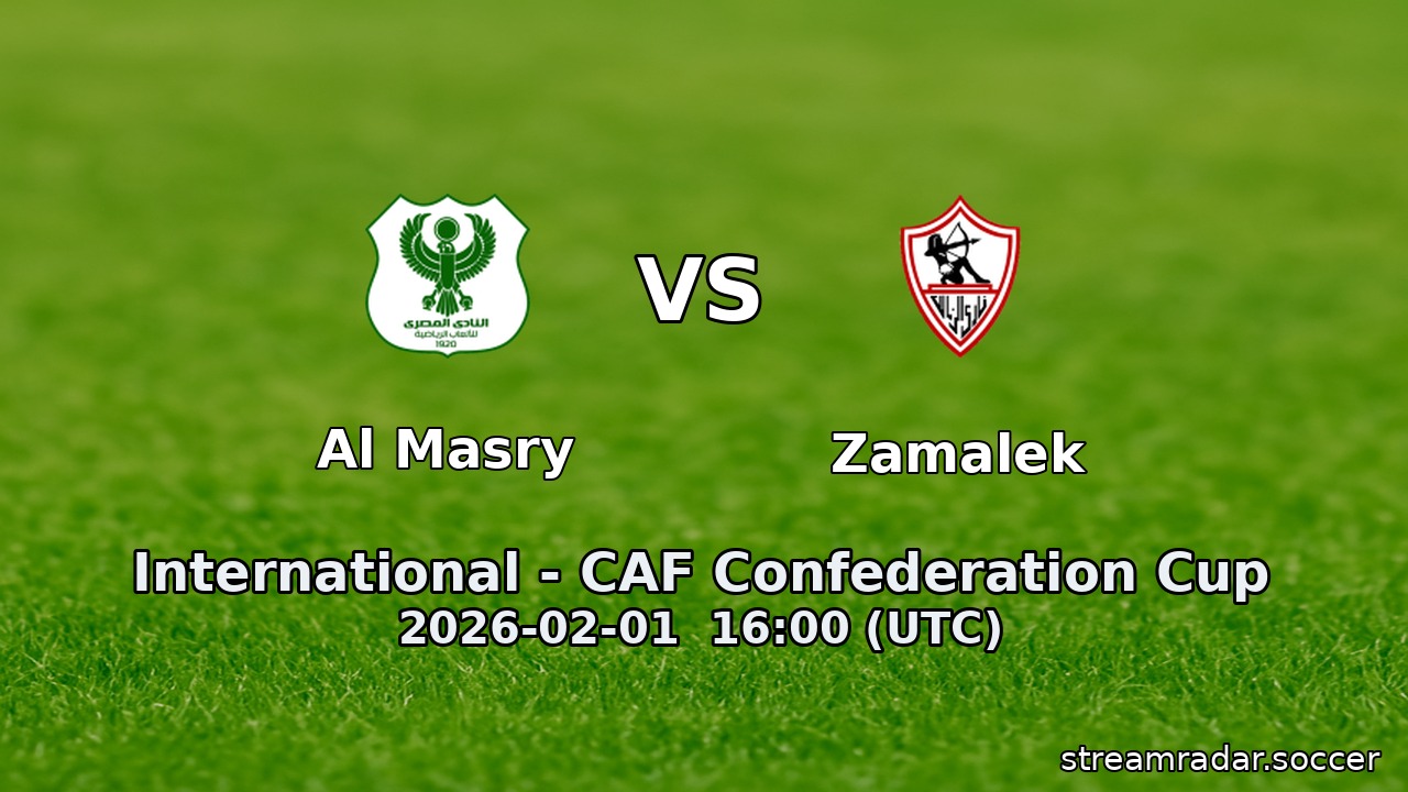 Al Masry vs Zamalek