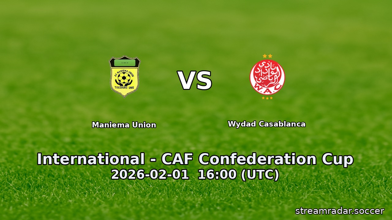 Maniema Union vs Wydad Casablanca