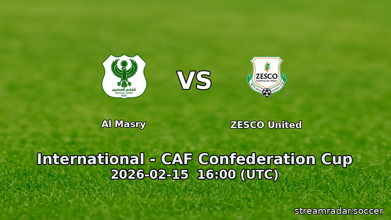 Al Masry vs ZESCO United