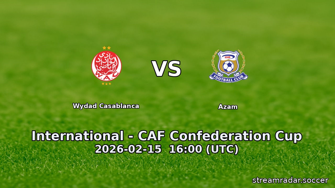 Wydad Casablanca vs Azam