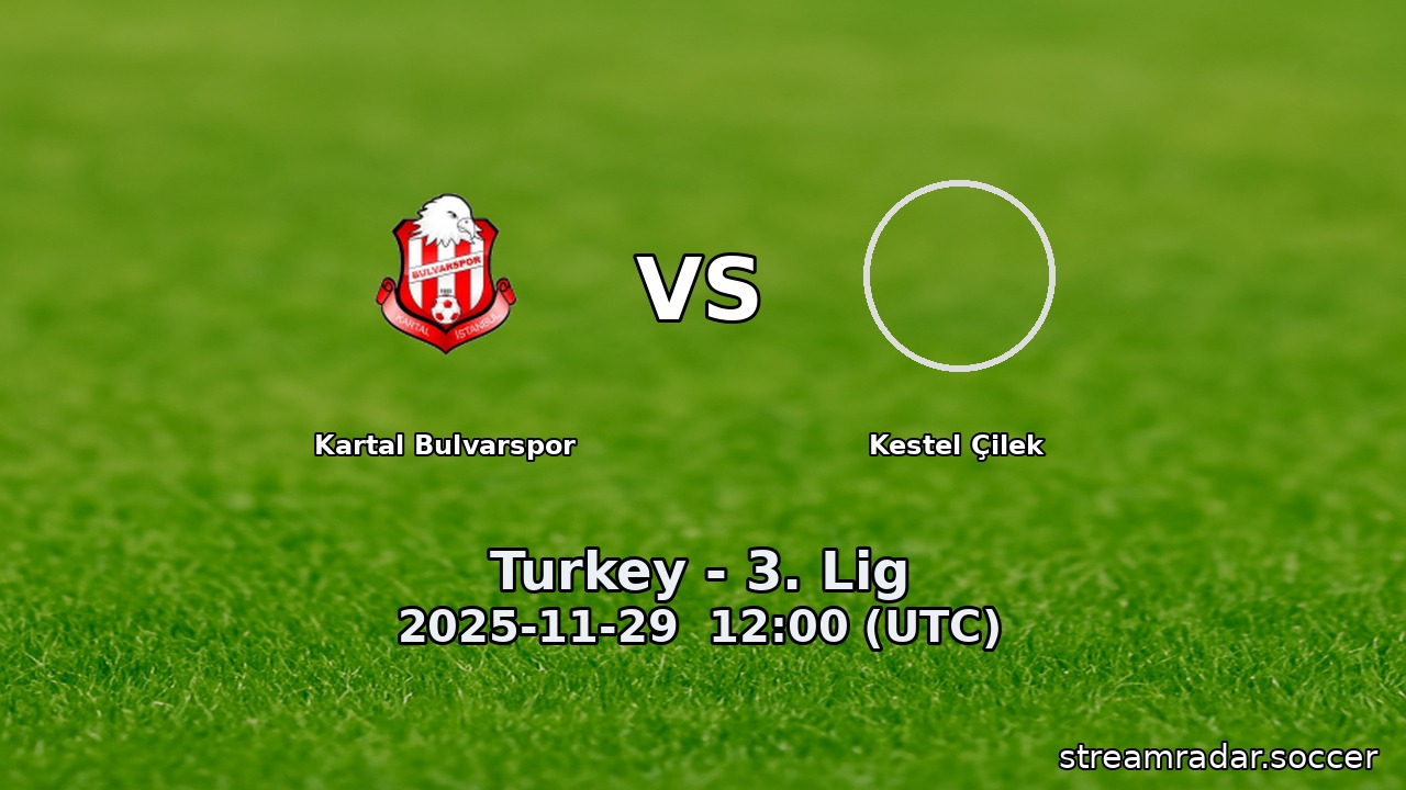 Kartal Bulvarspor vs Kestel Çilek