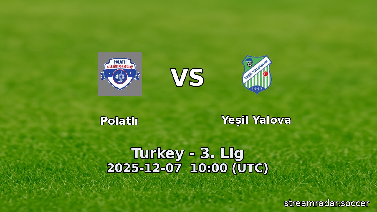Polatlı vs Yeşil Yalova