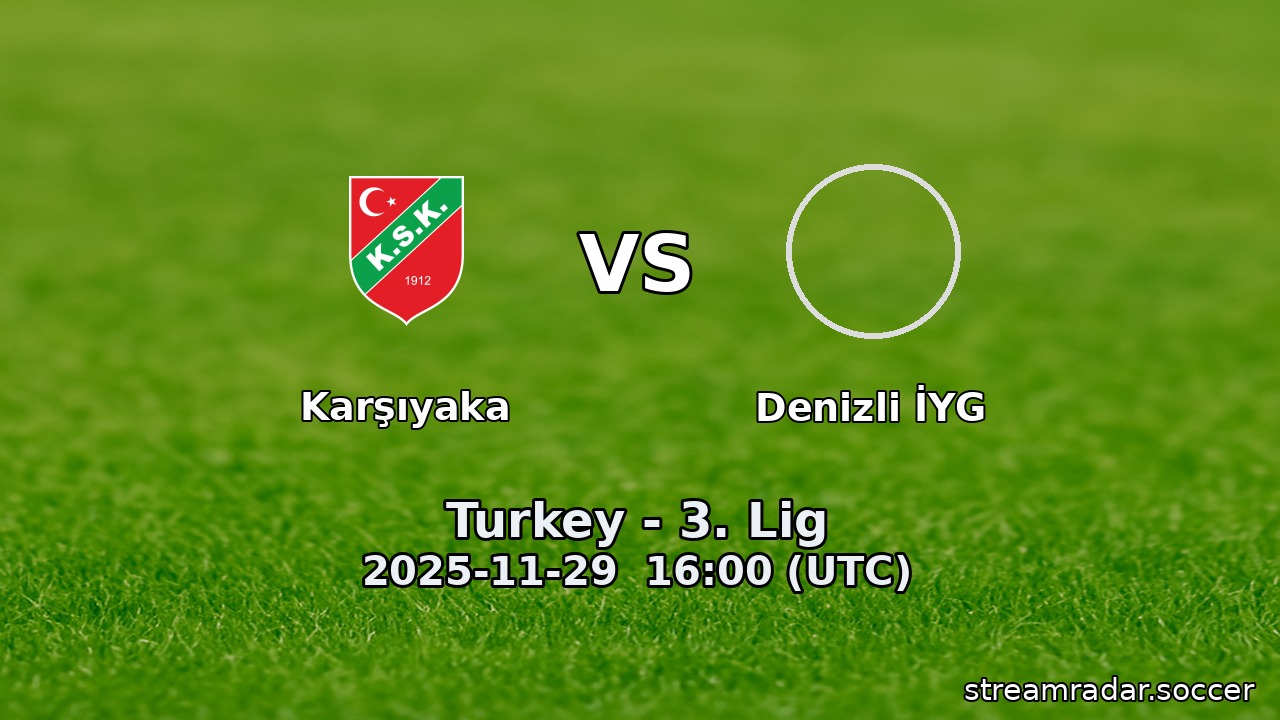 Karşıyaka vs Denizli İYG