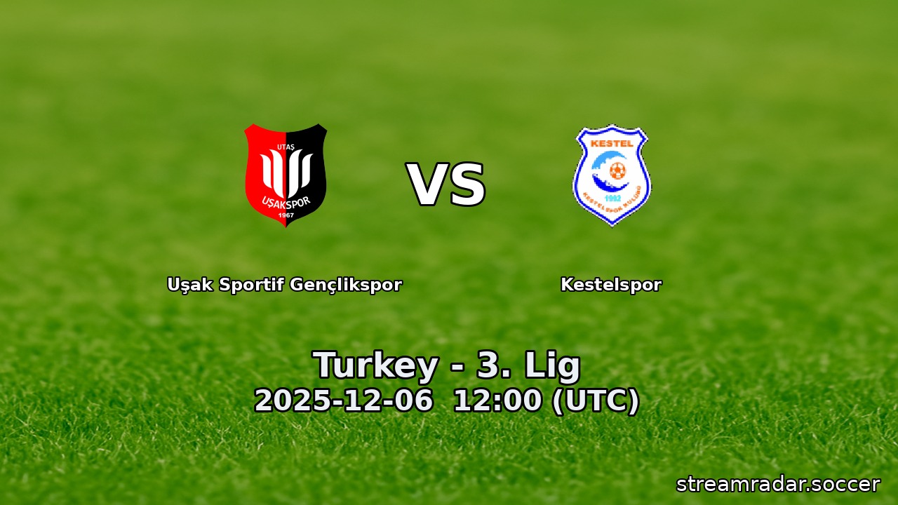 Uşak Sportif Gençlikspor vs Kestelspor