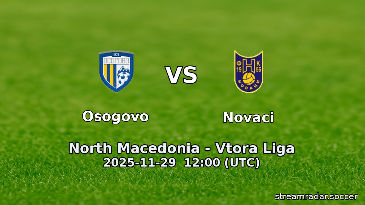 Osogovo vs Novaci