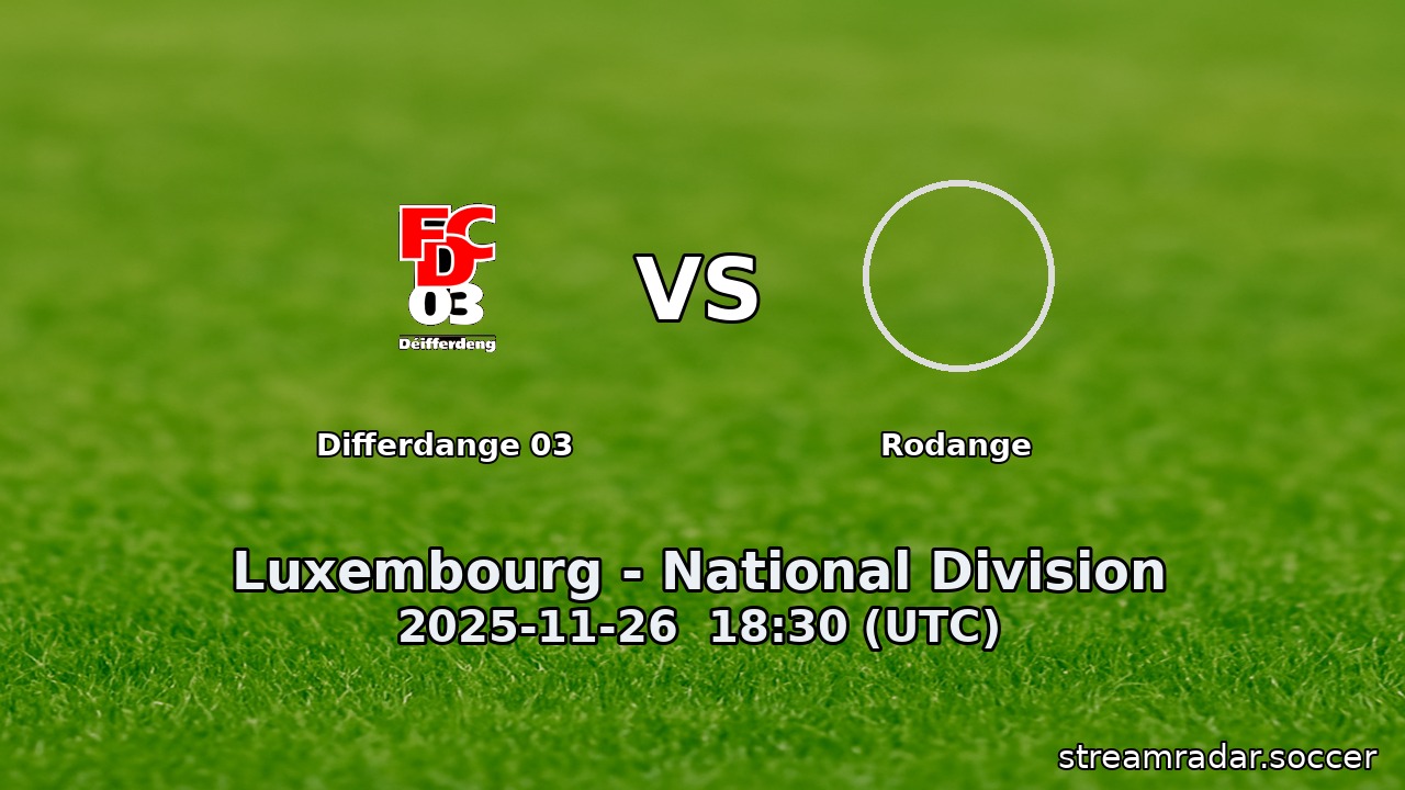 Differdange 03 vs Rodange