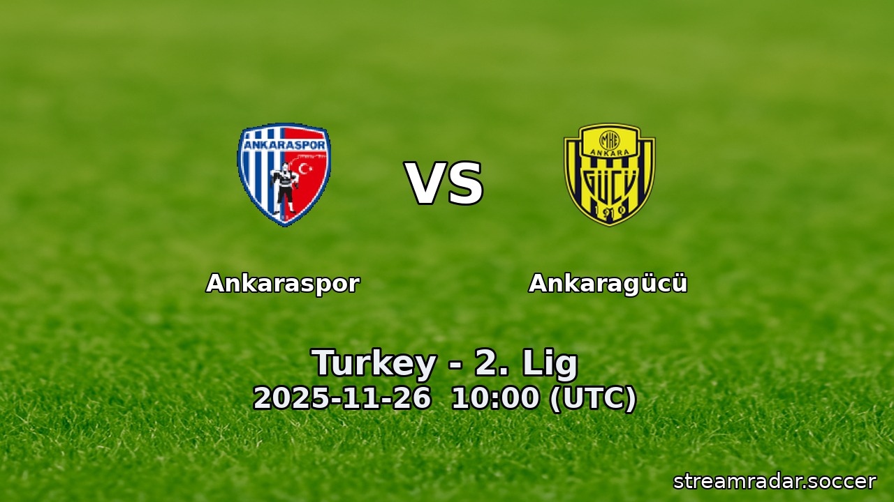 Ankaraspor vs Ankaragücü