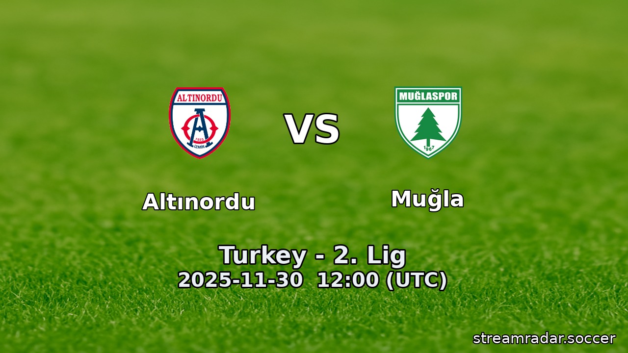 Altınordu vs Muğla