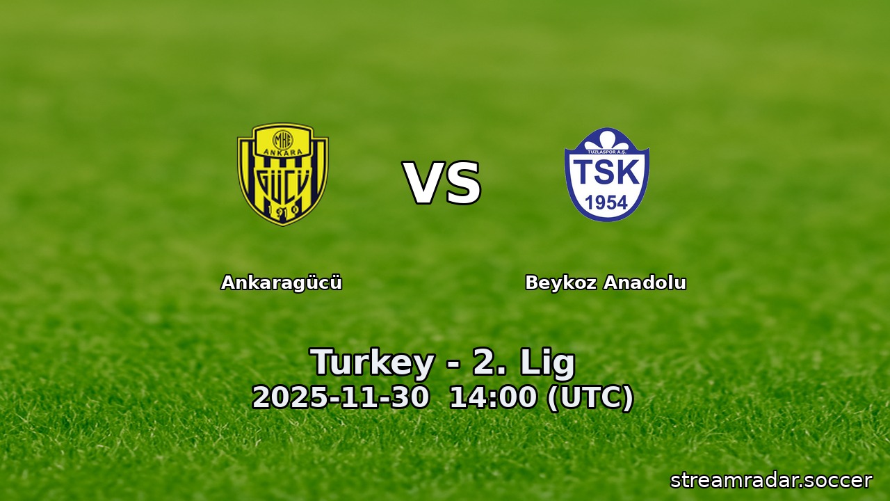 Ankaragücü vs Beykoz Anadolu