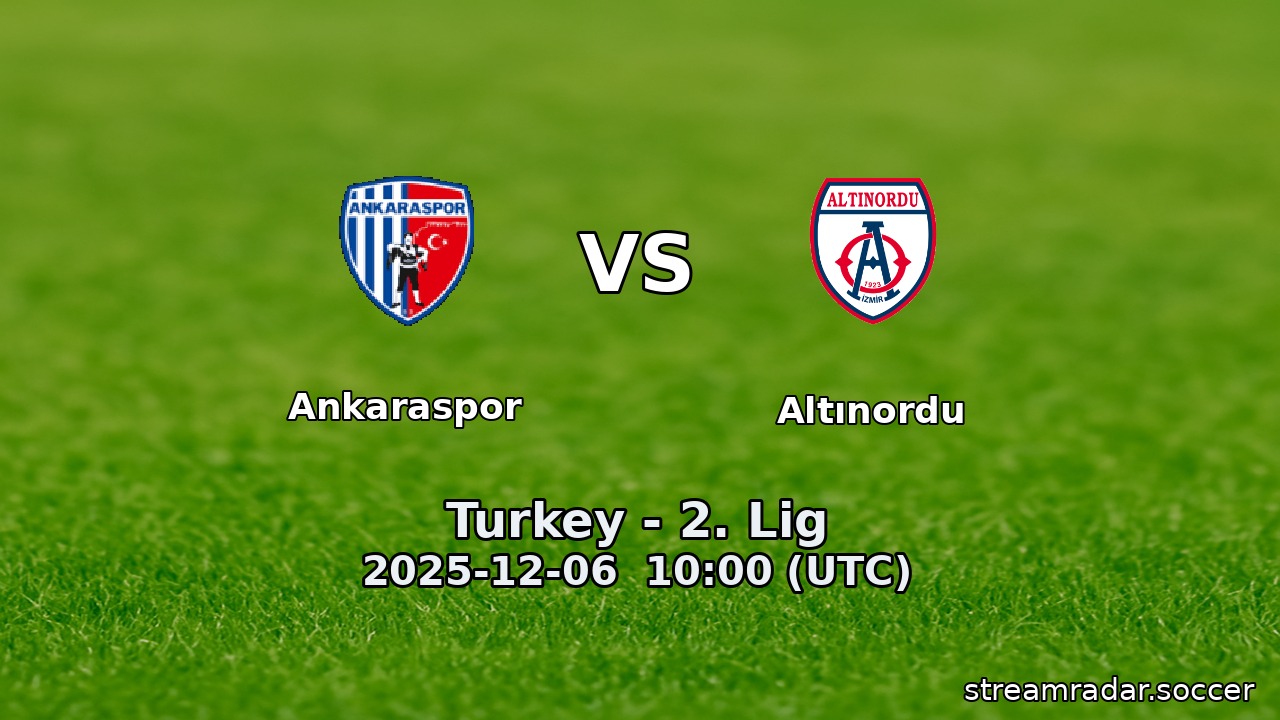 Ankaraspor vs Altınordu