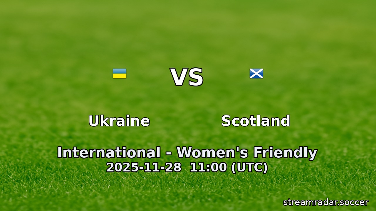 Ukraine vs Scotland