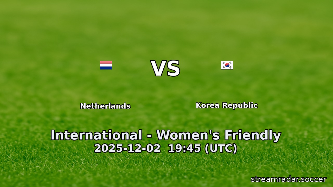 Netherlands vs Korea Republic
