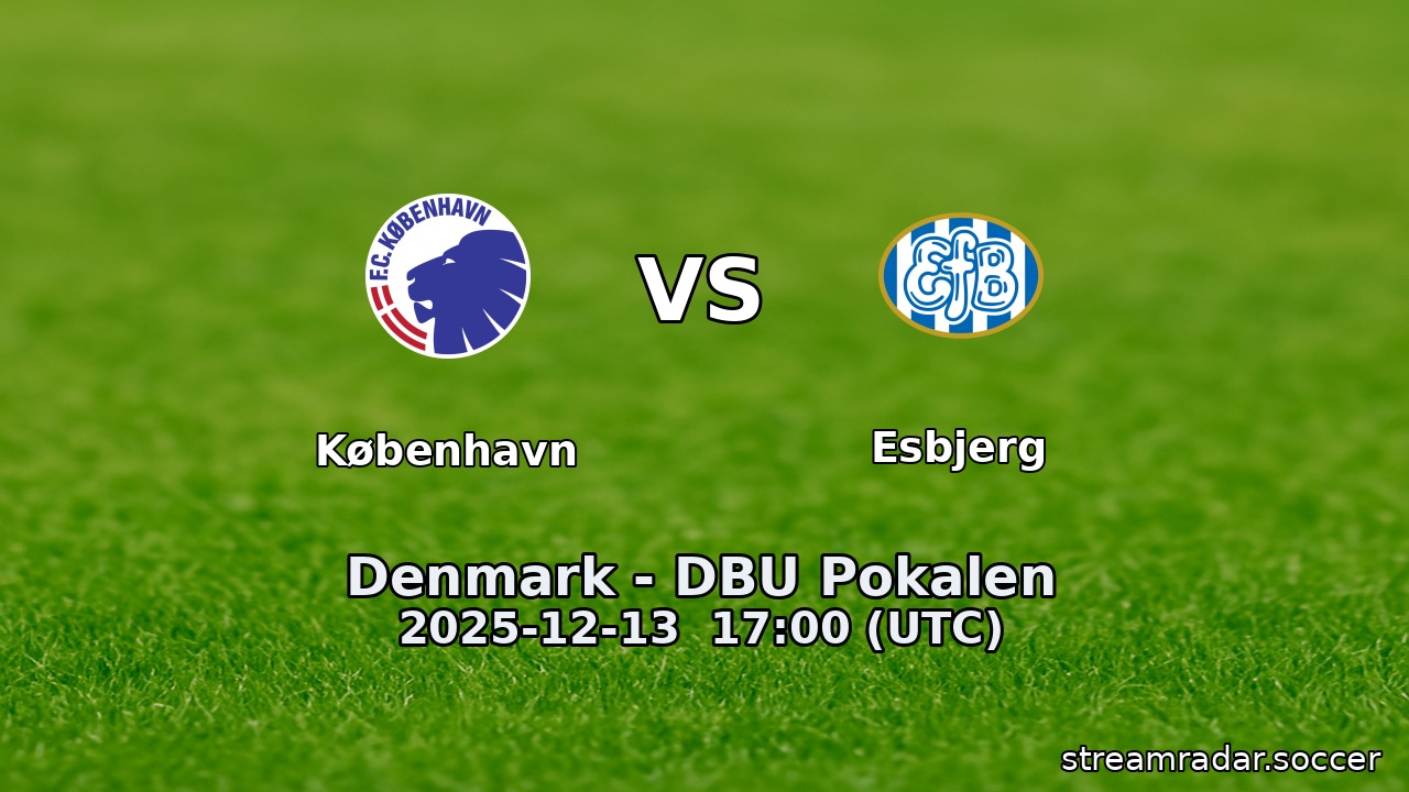København vs Esbjerg