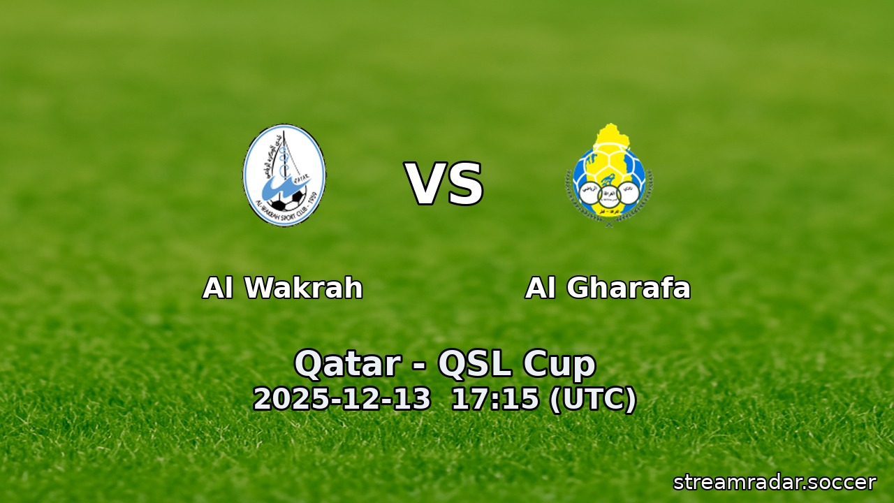 Al Wakrah vs Al Gharafa
