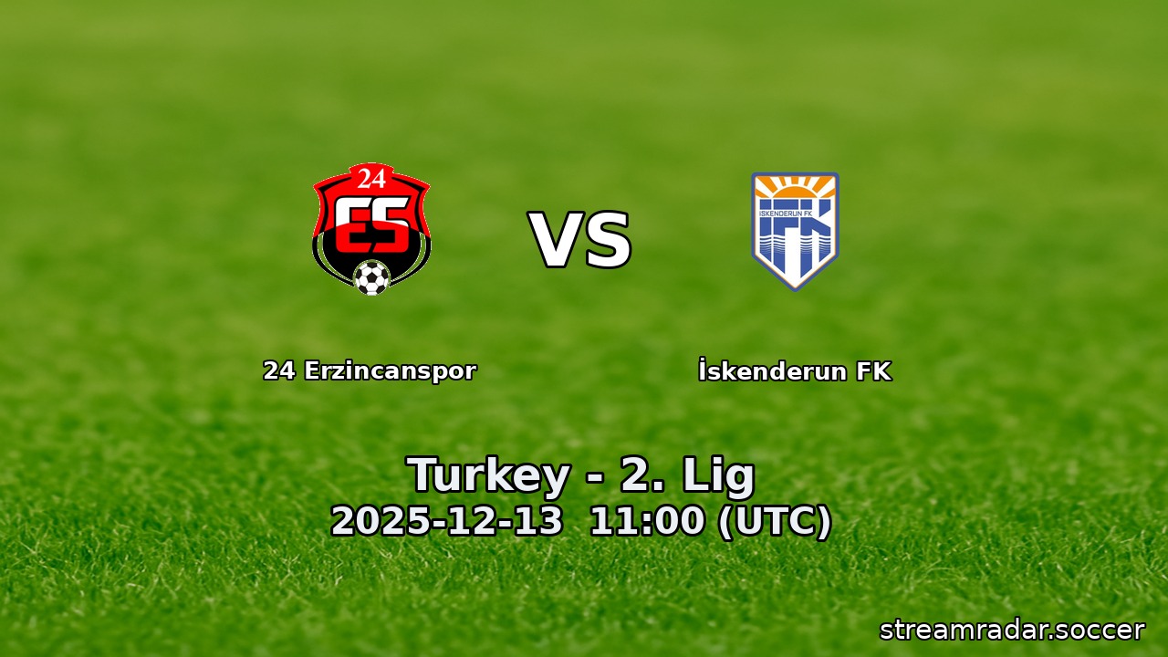 24 Erzincanspor vs İskenderun FK