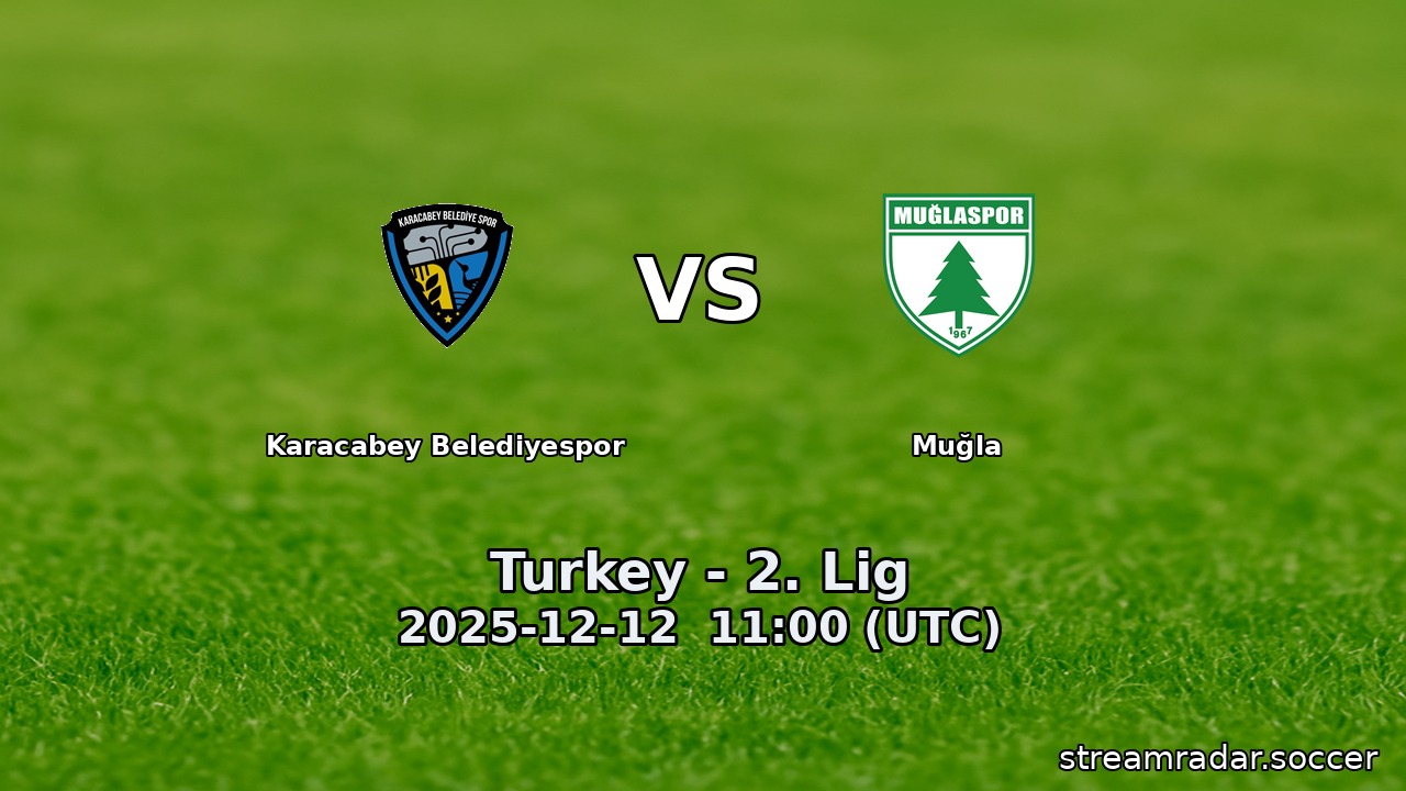 Karacabey Belediyespor vs Muğla
