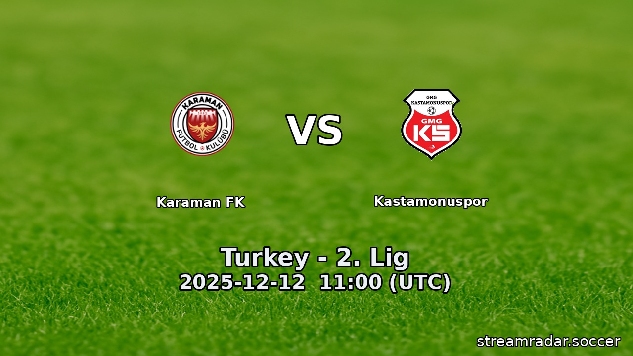 Karaman FK vs Kastamonuspor