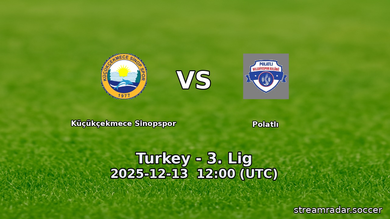 Küçükçekmece Sinopspor vs Polatlı