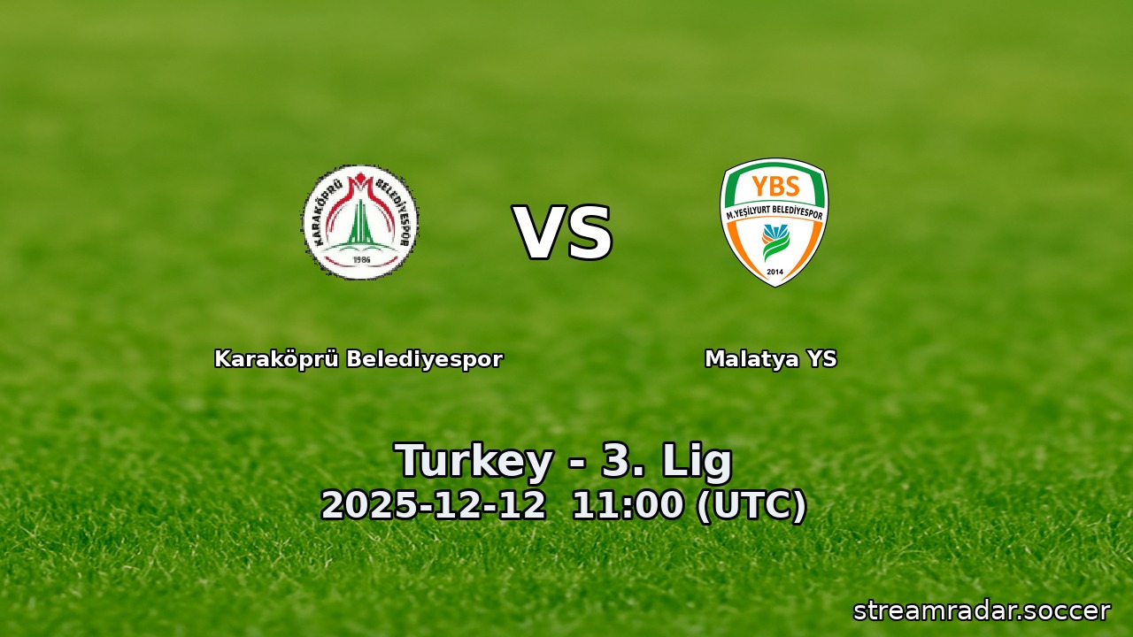 Karaköprü Belediyespor vs Malatya YS