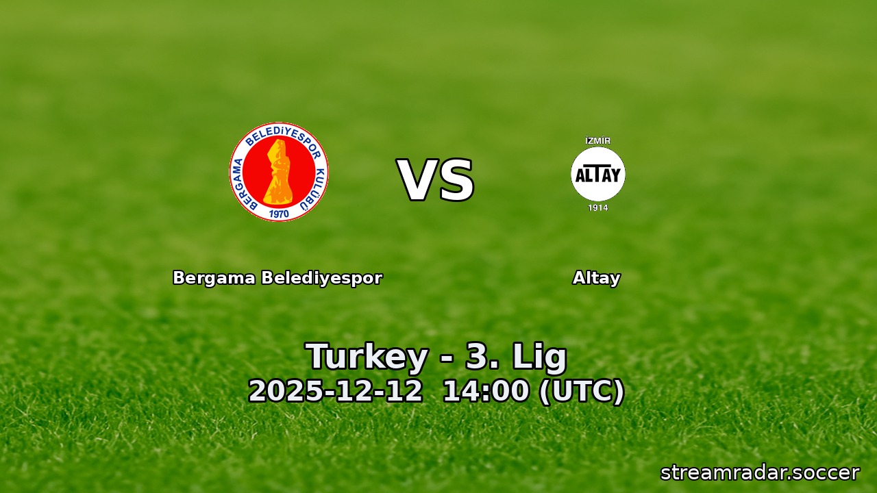 Bergama Belediyespor vs Altay