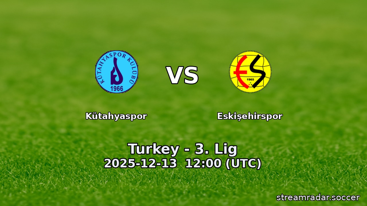 Kütahyaspor vs Eskişehirspor