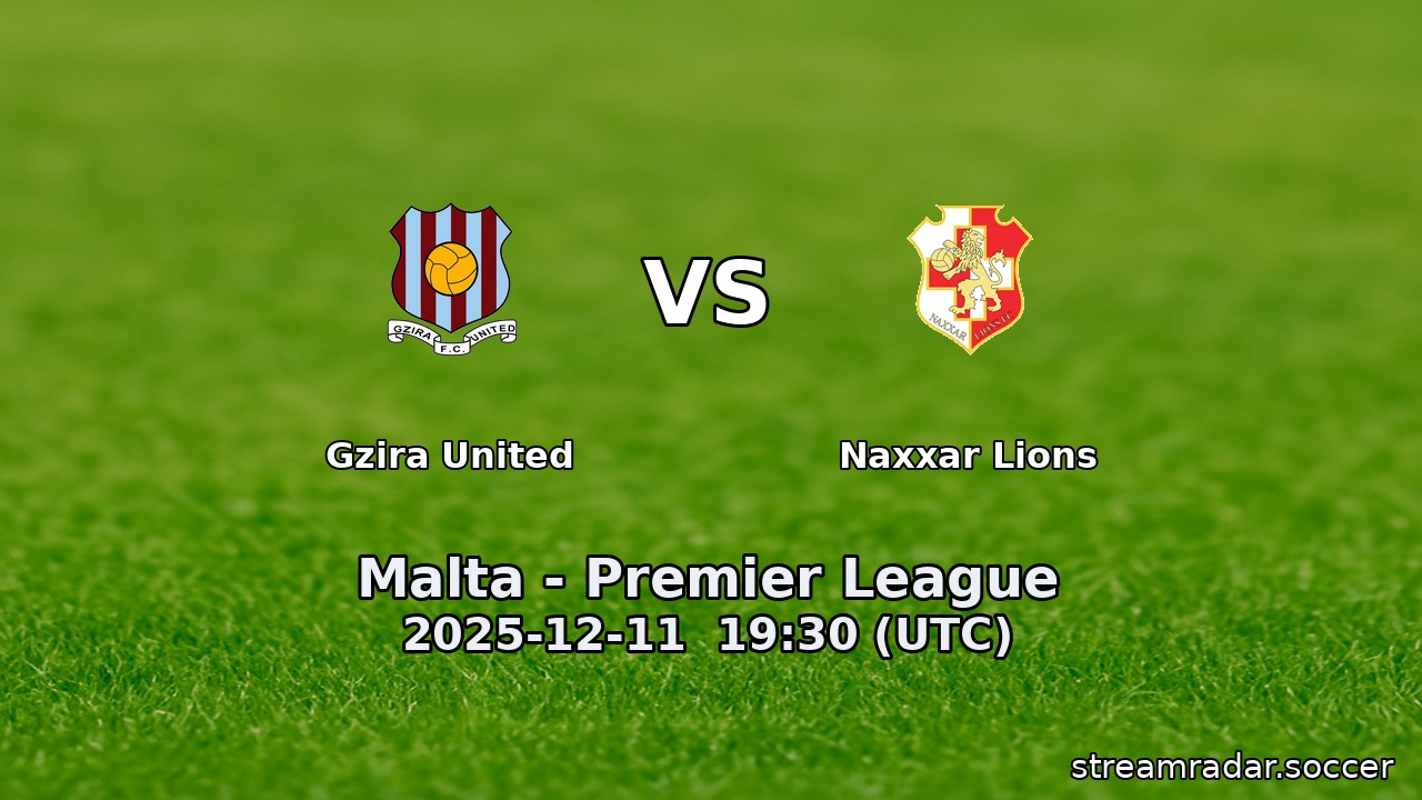 Gzira United vs Naxxar Lions