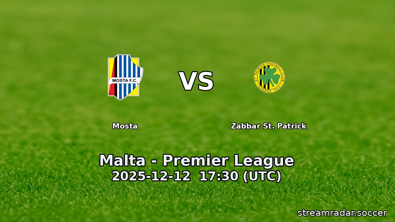 Mosta vs Zabbar St. Patrick