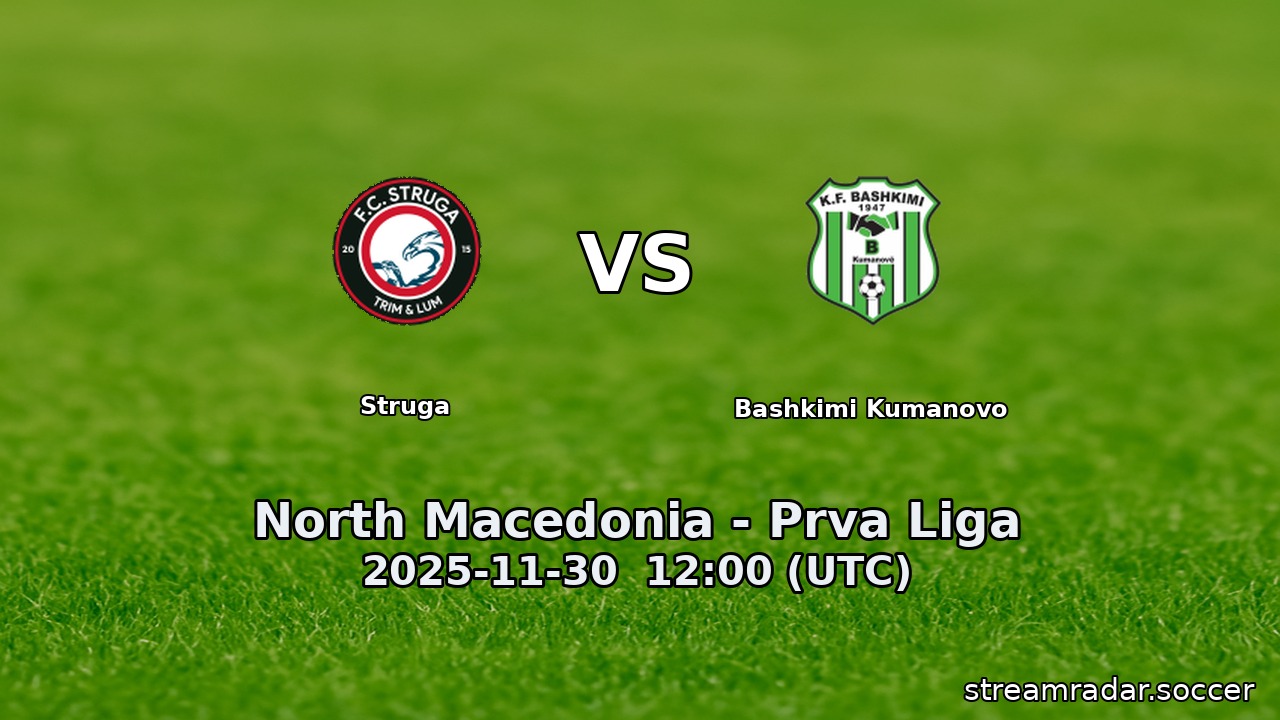 Struga vs Bashkimi Kumanovo