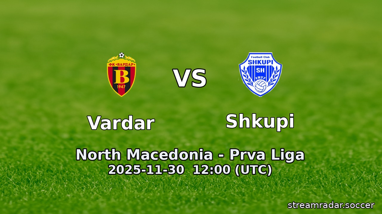 Vardar vs Shkupi