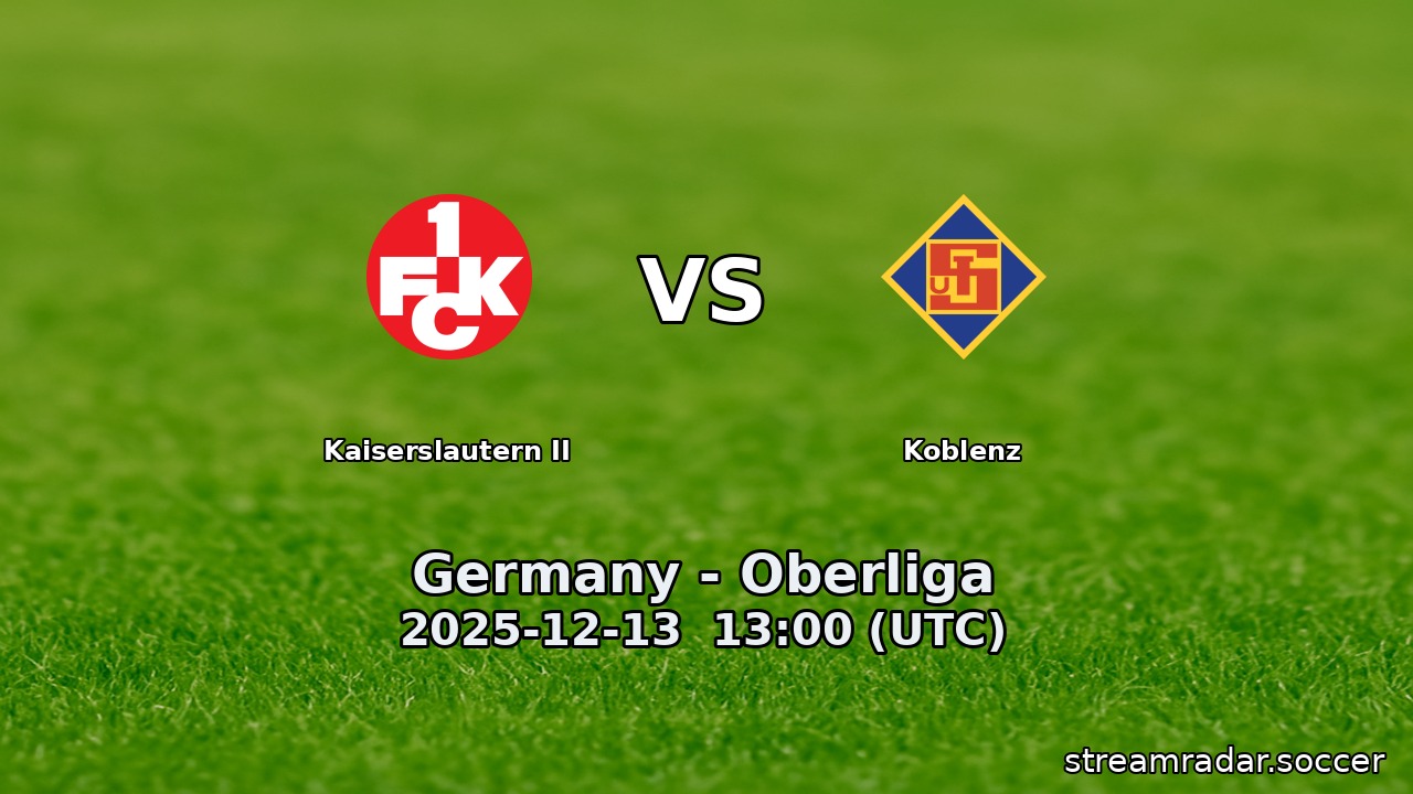 Kaiserslautern II vs Koblenz