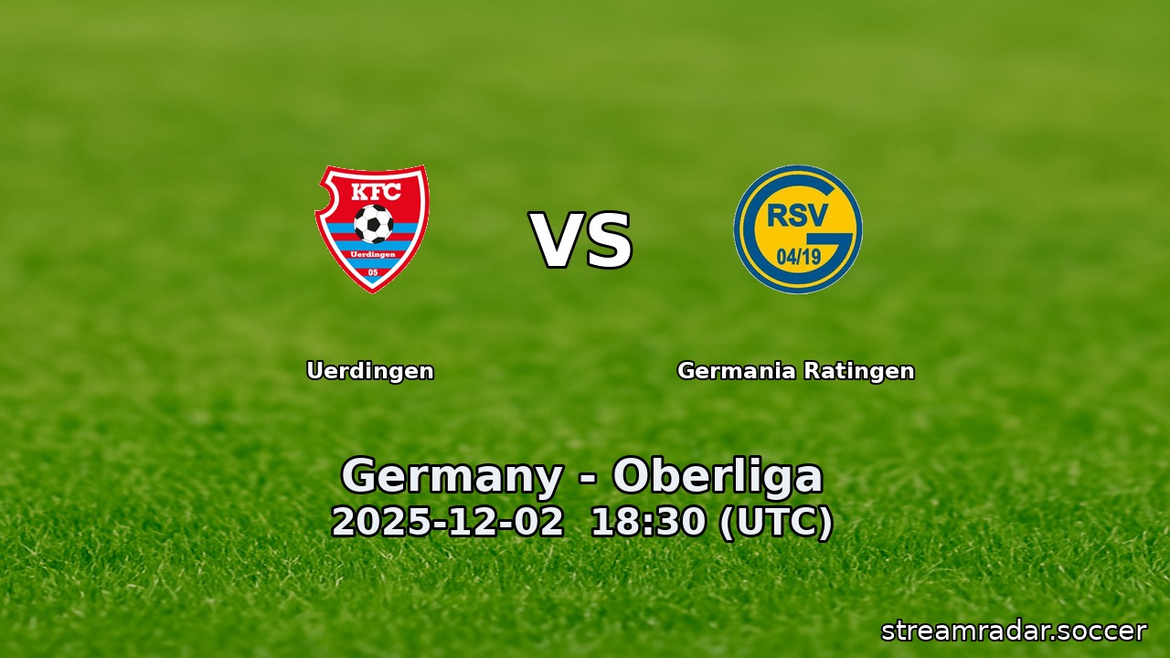 Uerdingen vs Germania Ratingen