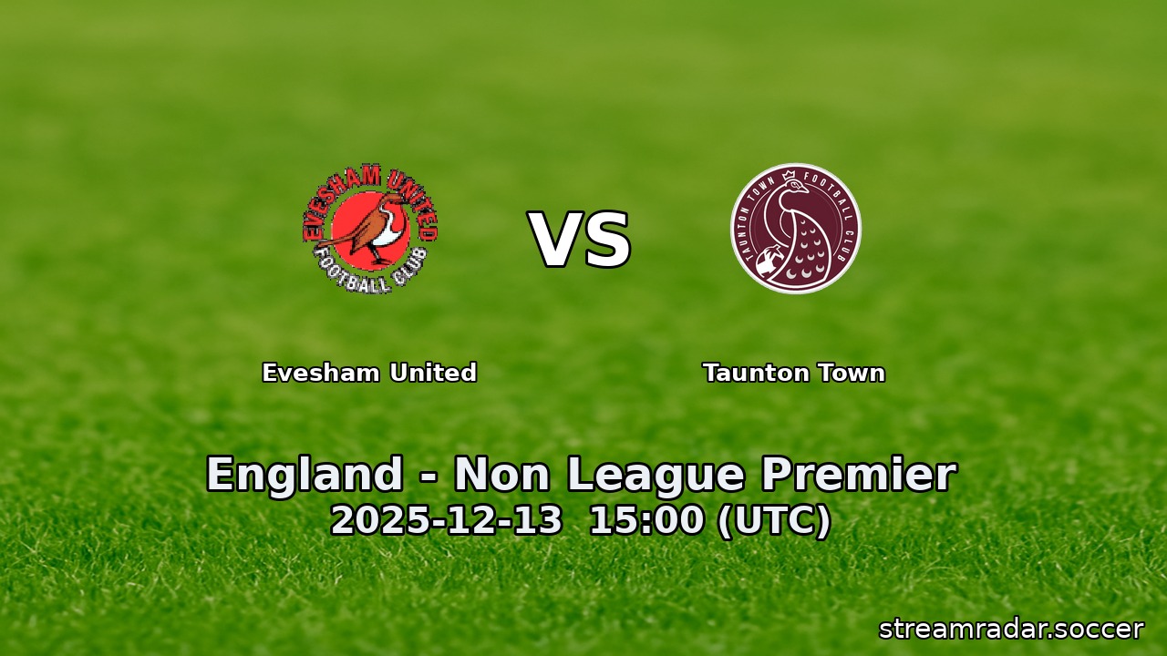 Evesham United vs Taunton Town