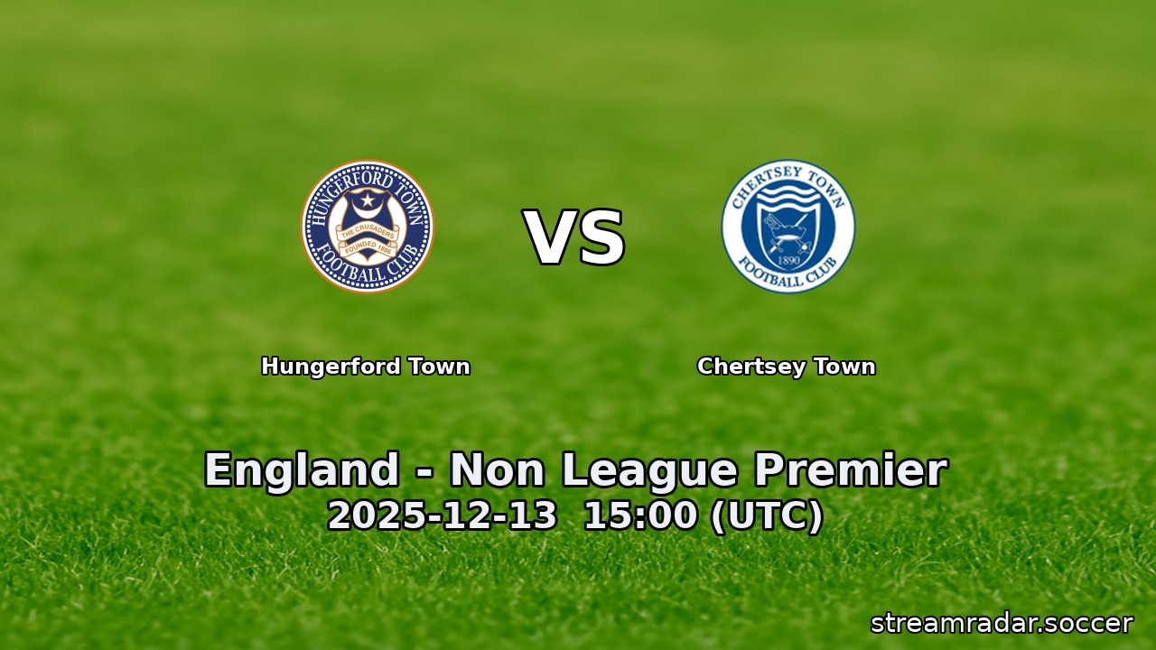 Hungerford Town vs Chertsey Town