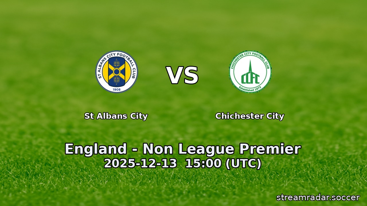 St Albans City vs Chichester City